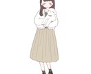 可愛くてオシャレなイラストをお届けします 似顔絵/コーデ/全身絵/カラー/雰囲気/シンプル/手描き イメージ5
