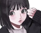 地雷系厚塗りイラスト(似顔絵◎)ます あなたの自撮りやキャラデザを写実・アニメ寄りに描きます イメージ4