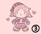 ラフなタッチでキャラアイコンを描きます アイコンから温かみを感じさせてみよう イメージ3