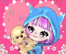 ミニキャラ(デフォルメ)、等身アイコン描きます アイコン、サムネ、イラストプレゼント等にどうでしょうか イメージ1