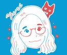 レトロポップ風のかわいい似顔絵描きます ゆるかわ×今トレンドのレトロポップ風！SNSアイコンなどに！ イメージ8