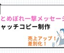 事業のキャッチコピーを考えます あなたの事業を伺い、最善のキャッチコピーを考えます。 イメージ1