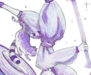 アナログで女の子(かわいい男の子)を描きます 水彩からコピック、アクリル、ペン画まで！ イメージ8