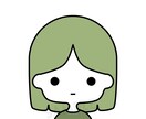 表情5種類、シンプルな女の子のイラスト作成します 選んで組み合わせるだけ、シンプルなデザインのキャラクターです イメージ8