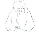 線画イラスト、描きます 強弱のある線、色使いがポイント◎ イメージ2