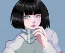 病みかわいい女の子のアイコン描きます アイコンに使える女の子のイラストを制作します。 イメージ2