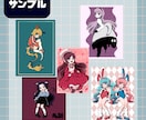 人物イラスト制作します オリジナルキャラクターの一枚絵作成します。 イメージ2