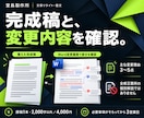 伝えたいことが伝わる文章にリライトします 2,000字以内の文章を整え、完成稿と変更理由をお届け イメージ10