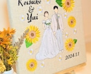 ガーデン結婚式にマッチするウェルカムボード作ります 『ガーデンウェディング』に！刺繍が美しいウェルカムボード イメージ3