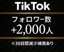 2000人 TikTok　フォロワー増加します TikTokフォロワー宣伝します！！ イメージ1