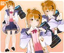 VRChat・VTuber向け3Dモデル制作します 実況配信、WEB会議等で使える！2Dモデルの3D化も◎ イメージ6