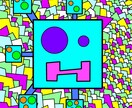 SNS向けの抽象的画アイコンを作成します 抽象的なイラストを作成します。服やアイコンのデザインに！ イメージ4