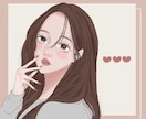 オルチャン、ワンホンメイクが可愛いアイコン描きます 韓国トレンド好きさんにぴったり♡お顔、髪、とにかく可愛く♡ イメージ2