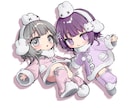 VRCアバターやオリジナルキャラのイラスト描きます SNSアイコンにも使える、デフォルメ系イラストです イメージ4