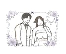 素敵な結婚式のお手伝いをします ウェディングイラスト 似顔絵 ウェルカムボード イメージ9
