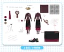 キャラクター衣装デザイン制作（2D）します 世界観と可愛さを大切に丁寧に仕上げます イメージ2