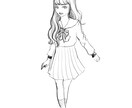 商用利用可！女性人物線画イラスト描きます インスタ・LINE・ブログなどに活用OK! イメージ5