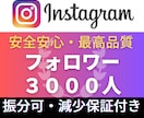 Instagram✦フォロワー３千人増加します Instagram外国人フォロワー３千人増加！振分対応可能★ イメージ1