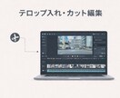 動画編集承ります テロップ入れ、カット作業をご要望に合わせて編集いたします。 イメージ1