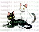 ねこのイラスト描きます SNS、挿絵、グッズ用などシンプルで可愛いネコ描きます！ イメージ3