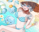 VTuber・配信者向けの一枚絵を制作します 配信、グッズ、立ち絵など、目立つ可愛いイラストが欲しい方へ イメージ2