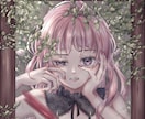 サムネ、アイコン、立ち絵など格安で女の子描きます 独特な世界観の惹き込まれるイラストをお求めの方へ イメージ2