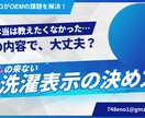 アパレル輸入商品の洗濯表示の内容の相談にのります 生産管理歴30年のプロがOEMの課題を解決します イメージ1