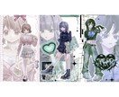 立ち絵制作いたします あなただけの全身立ち絵制作します♡ イメージ2