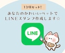 あなたのペットの写真でLINEスタンプ作ります 送っていただいた日常の写真をもとに12個制作！ イメージ1