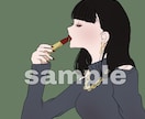 最短半日！パッと目を引くオシャレイラスト描きます 可愛いアイコンでSNS活動を応援！ イメージ4