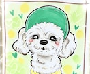 手描きで温かいペット似顔絵をお描きします 見るたびに笑顔になれる犬似顔絵、猫似顔絵 イメージ1