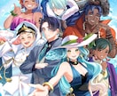 キャラクターイラストをお描きします サムネやアイコン､プレゼント用にお使いいただけます。 イメージ1