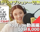 YouTube配信する編集/サムネ作成を致します フルテロップ/サムネイル作成OK(細かいオプションなし) イメージ1