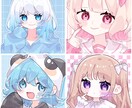 キラキラ可愛いイラスト制作します 1枚絵、アイコン、立ち絵、グッズ用イラストなど イメージ6