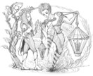 線画のモノクロイラスト描きます 雰囲気のある線画イラストであなたのお手伝いさせてください イメージ5
