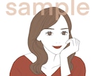 韓国風♪写真からシンプルな2色アイコンを描きます ポイントカラーで印象深く◎　人と被らないSNSアイコンを イメージ10