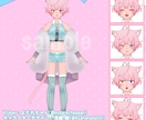 持込みもOK！１からVTuberモデルを作成します 安価でキャラデザ・パーツ分け・モデリングまでを一括対応！ イメージ2