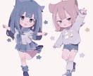 ミニキャラをお描きします ゆるいミニキャラ（３頭身くらいの）イラスト イメージ2