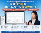 WEBサイト・システムの保守を月額で対応します WordPress保守とSEO確認など イメージ1