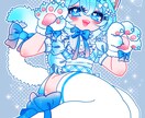 太ももが魅力的な可愛いイラストをお届けします 商用利用OK！SNSや衣装デザイン、グッズ制作お任せ下さい！ イメージ5