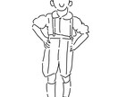 シンプルイラストを描きます 写真を元にゆるっとほんわかシンプル線画イラスト描きます‼︎ イメージ5