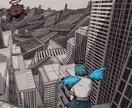 ビル群を主軸としたイラストを制作します 商用利用OK！都市イラスト制作します！ イメージ1
