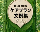 有料老人ホーム版 ケアプラ 文例集販売します 第1表特化版です。初回限定、サービス担当者会議付き イメージ1