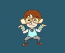 ユニークで楽しい絵をお描き致します ユニークで楽しいイラストをアイコン等に使いたい方へ イメージ3