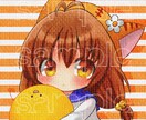 アナログで描いたような女の子のアイコン描きます 温かみのある画風で、女の子のイラスト描きます イメージ4