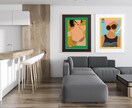 2人の思い出描きます ワンチャンとの思い出や2人の思い出をオシャレなアートにします イメージ4