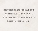 商品の魅力を、やさしい文章で伝えます 小さなお店や、丁寧なものづくりをされている方に イメージ2