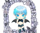 アイコン、バナー等お描きします 水彩タッチのレトロなイラストで！(少女少年美女青年動物OK) イメージ5