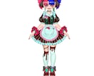 SNS映えするキャラデザ描きます バズるイラストのパーツ分けイラストを作成します！ イメージ1