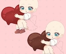 量産依頼！バレンタインのミニキャライラスト描きます 〜バレンタイン以外でも使えるよ〜 イメージ3